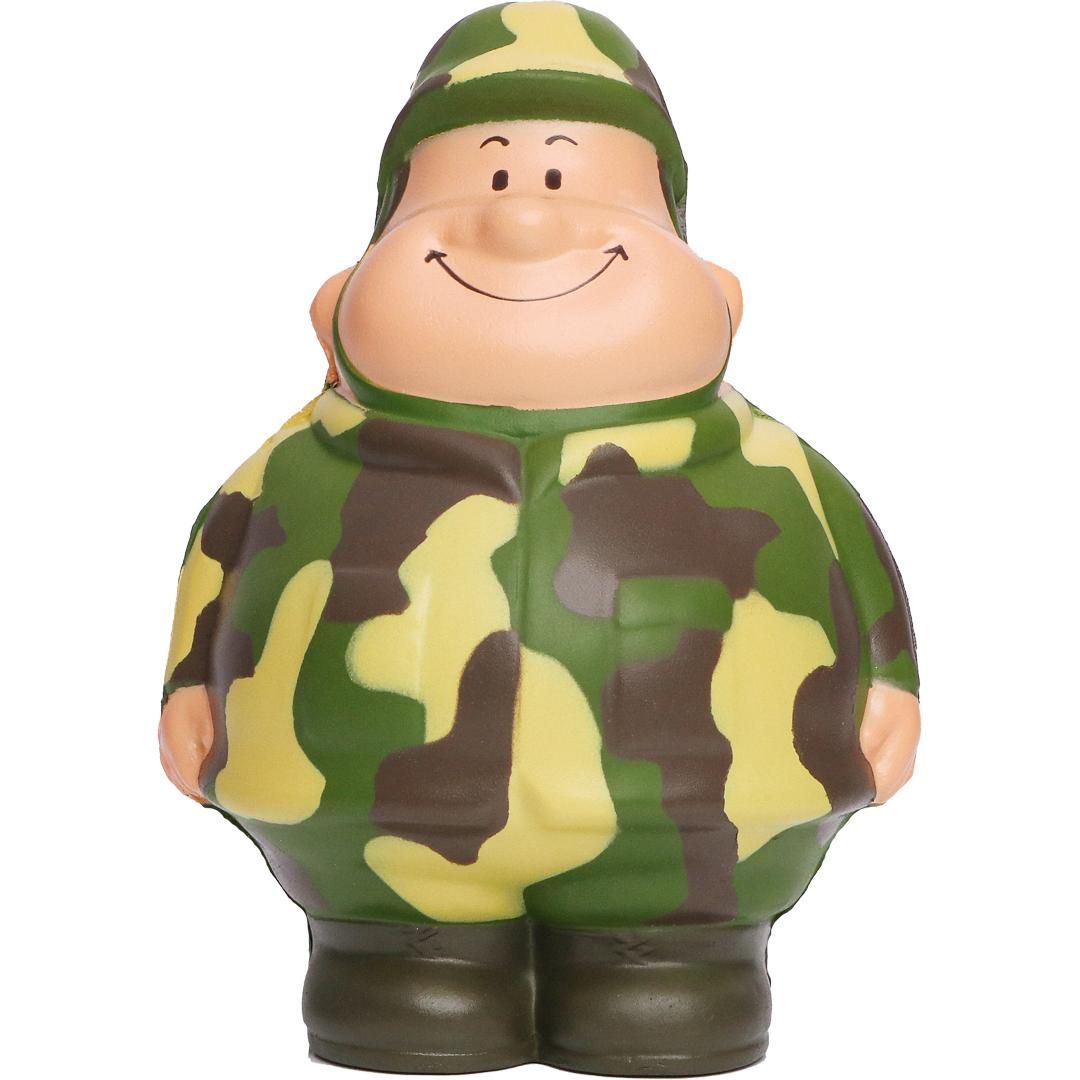 Herr Bert - Soldat , SQUEEZIES ,  Gefreiter Bert, zum Stressabbau, knautschen, Knautschball, Anti-Stress-Handtrainer