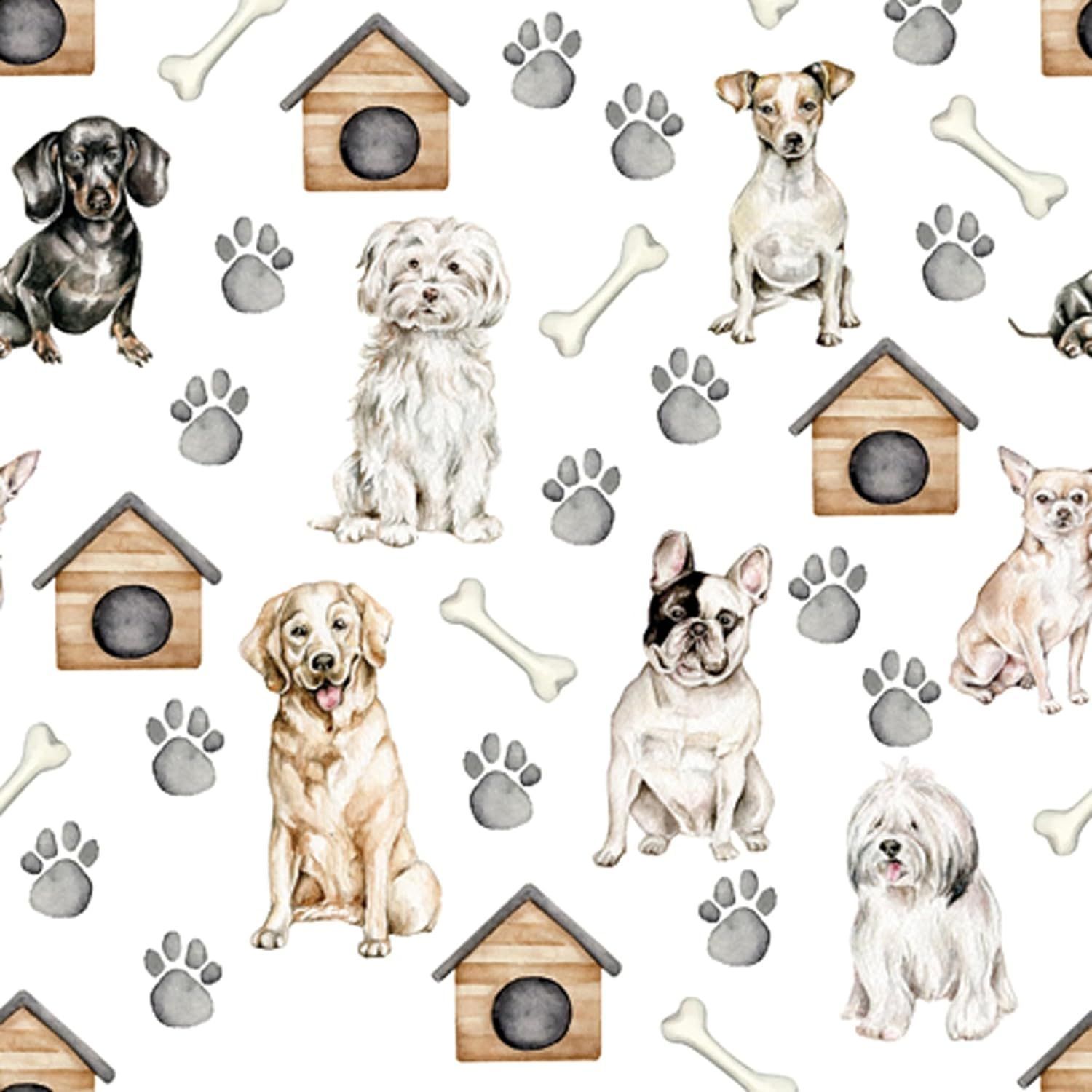 20 Servietten, Hunden Motiv,  3-lagig, Kindergeburtstag , Geburtstagsservietten - Papierservietten für Geburtstag Party Alltag  , Hund Kollektion   - ti-flair