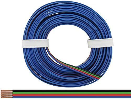 Vierlingslitze isoliert, 4x0,25mm, für RGB LED Stripes, 5m Vierlingslitze isoliert, 4x0,25mm, für RGB LED Stripes, 5m