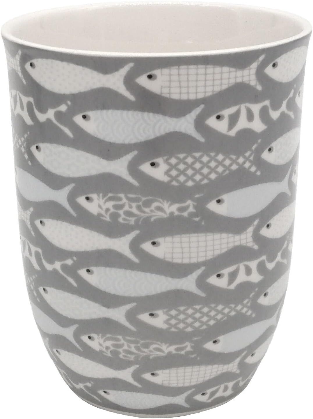 Porzellan Becher, Fisch - Tasse mit Henkel " Fische " 500 ml H 12 cm , D 9,5 cm - Mea-Living