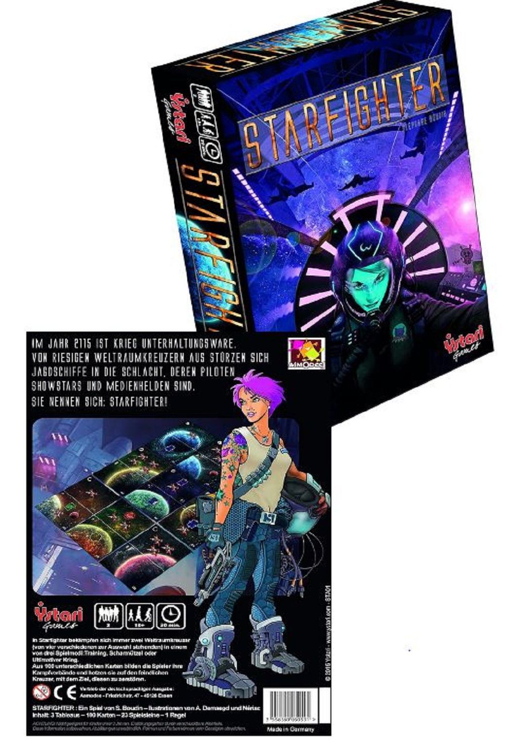 Starfighter - Ystari  , Weltraumkampfspiel , Sci Fi -Brettspiel - 2 Spieler ab 14 Jahre - Weltraum, Gesellschaftsspiel, , Weltall, Astronaut, Spiel Asmodee