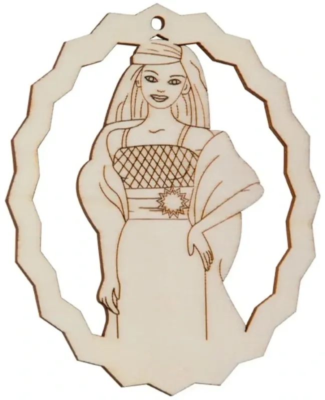 Hofmeister Fensterbild Prinzessin aus Holz Bastelartikel als Dekoration geeignet