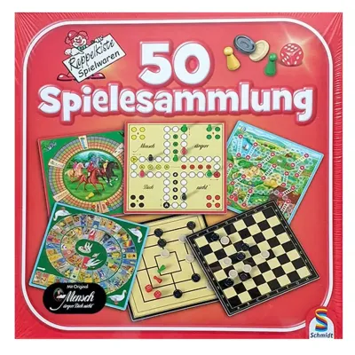 Schmidt 49192 - Spielesammlung mit  50 Spielmöglichkeiten - Party und Familienspiel