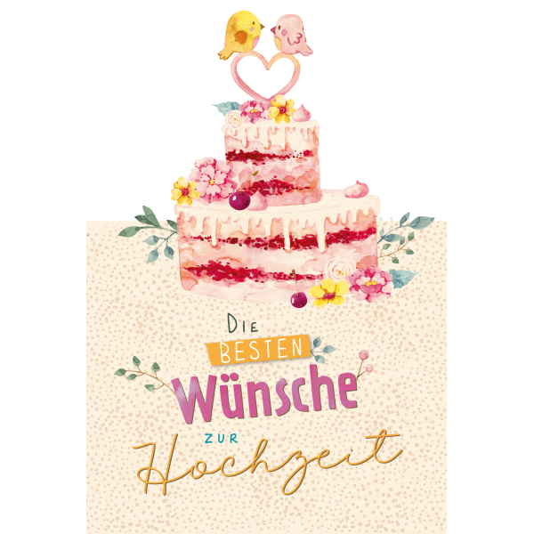 Hochzeit  Torte, Green Line Laser Art - Glückwunschkarte zur Hochzeit ,  hochwertige  Karten Grußkarten - Klappkarte  Skorpion Glückwunschkartenverlag