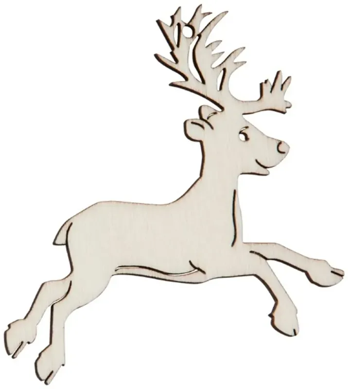 Hofmeister Fensterbild Hirsch  / Reh aus Holz Bastelartikel als Dekoration geeignet