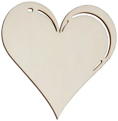 Hofmeister Fensterbild Herz aus Holz Bastelartikel als Dekoration geeignet