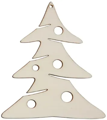 Hofmeister Kinder Fensterbild Weihnachtsbaum aus Holz Bastelartikel als Dekoration geeignet