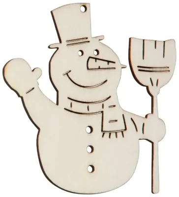 Hofmeister Kinder Fensterbild Schneemann aus Holz Bastelartikel als Dekoration geeignet