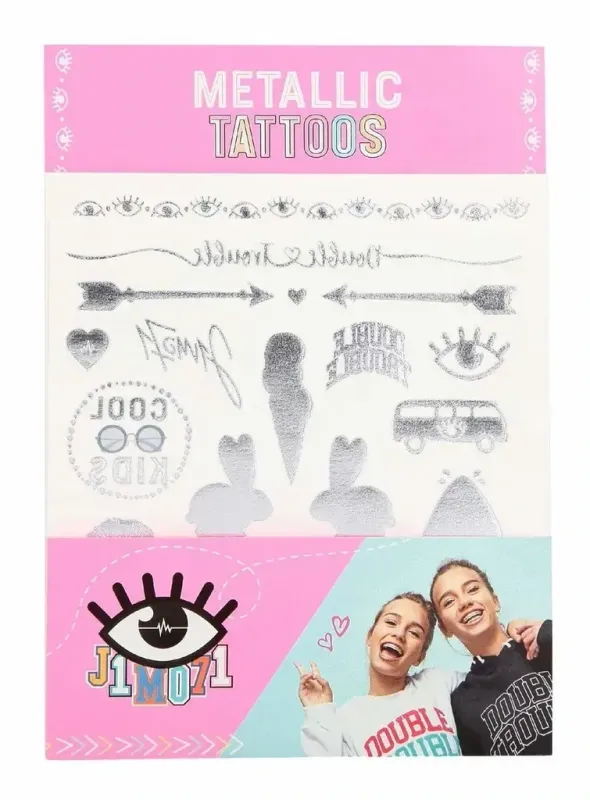 Tattoos mit Metallic Effekt, Lisa und Lena ca. 30 Tattoos, Depesche 10373 -