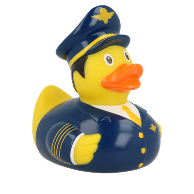 Pilot Ente  LILALU -  Badeente - Gummienet Geschenk - Partyartikel Quietscheente - Dekoration - Scherzartikel - Ente Sammler -Partie Motive-