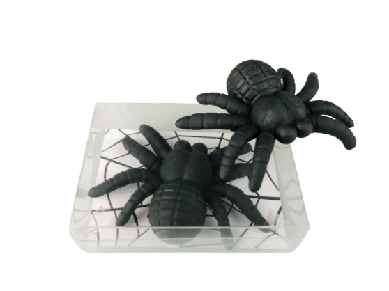 Spinne, schwarzen Spinnen,-Radiergummis Motiv,  Halloween, Geschenke, Trendhaus