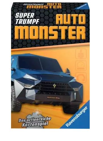 Auto Monster -Quartett , Kartenspiel Ravensburger Supertrumpf
