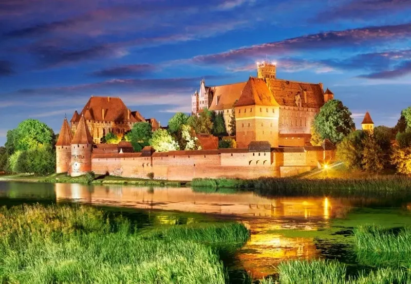 Castorland Puzzle 1000 Teile C-103010-2 Malbork Castle, Poland