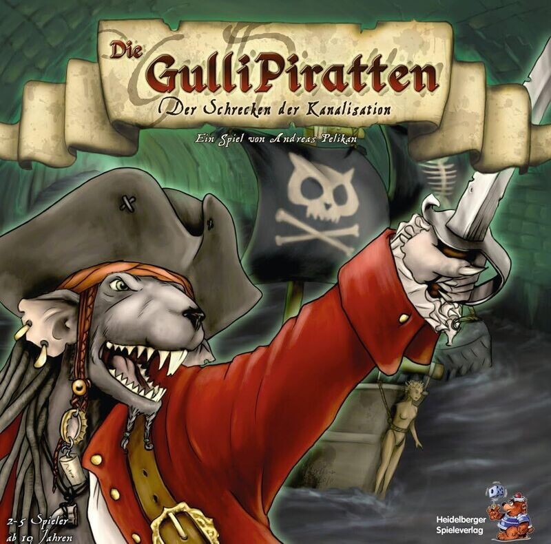 Heidelberger HE310 Die GulliPiratten Spiel - Gulli- Piratten Schrecken der Kanalisation - Brettspiel Deutsche Sprache Heidelberger HE310 Die GulliPiratten Spiel - Gulli- Piratten Schrecken der Kanalisation - Brettspiel Deutsche Sprache