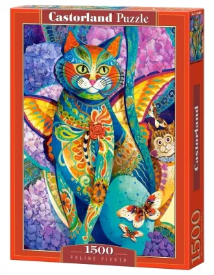 Castorland Puzzle 1500 Teile C-151448-2 Feline Fiesta