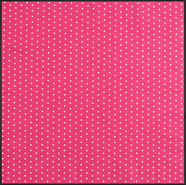 Home Fashion , Mini Dots Berry 20 Servietten, 33 cm,  Tischdeko, Serviettentechnik, Decoupage geeignet.