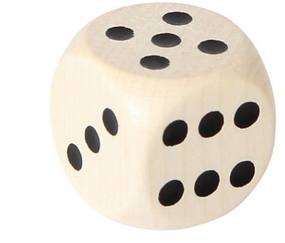 Augenwürfel 20 mm, Holz, natur