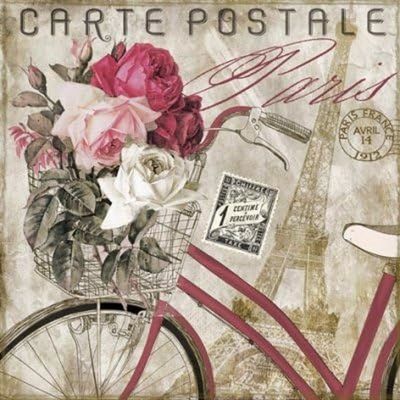 Carte Paris, Frankreich, Tägliche Serviette, Blumen, Städte Motivservietten Sommer, Tischdeko - Partydeko, Serviettentechnik und Decoupage geeignet Carte Paris, Frankreich, Tägliche Serviette, Blumen, Städte Motivservietten Sommer, Tischdeko - Partydeko, Serviettentechnik und Decoupage geeignet