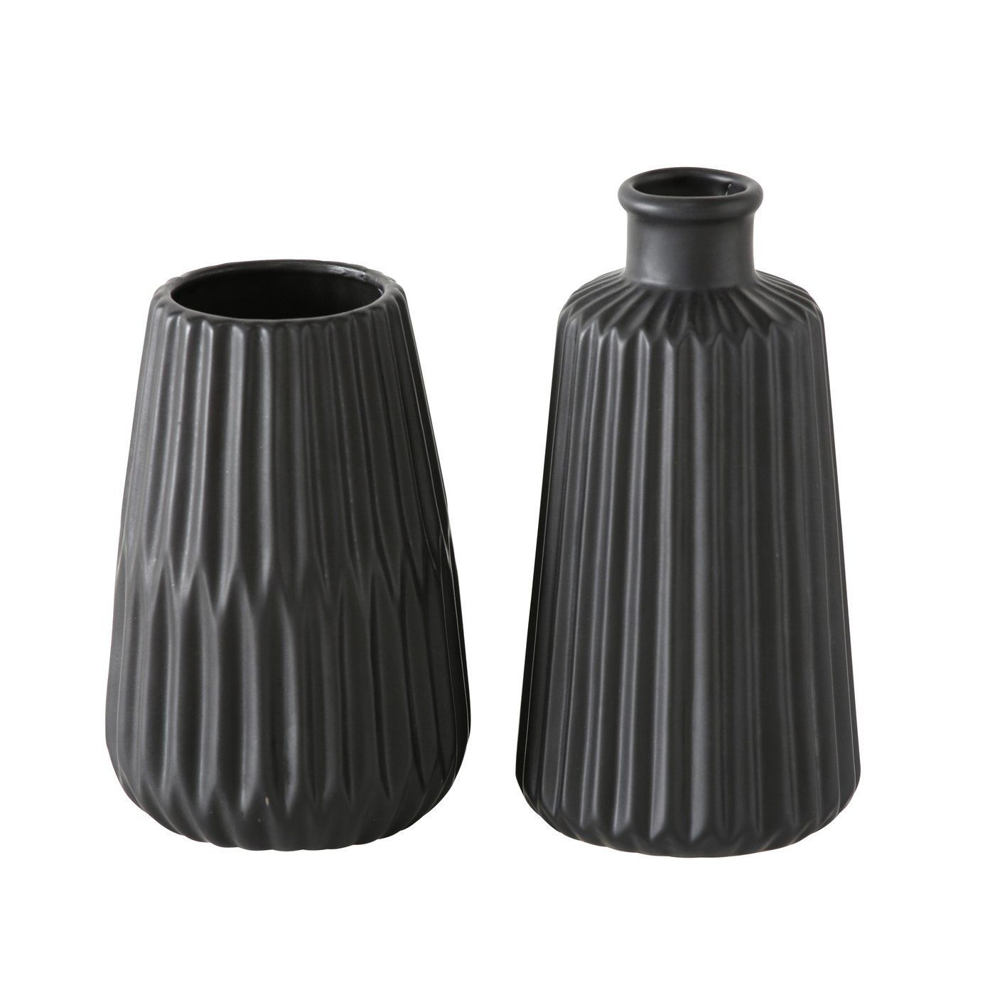 Boltze Vasen Set Esko 2-teilig, Blumenvasen aus Keramik, ø ca. 8,5 cm Boltze Vasen Set Esko 2-teilig, Blumenvasen aus Keramik, ø ca. 8,5 cm