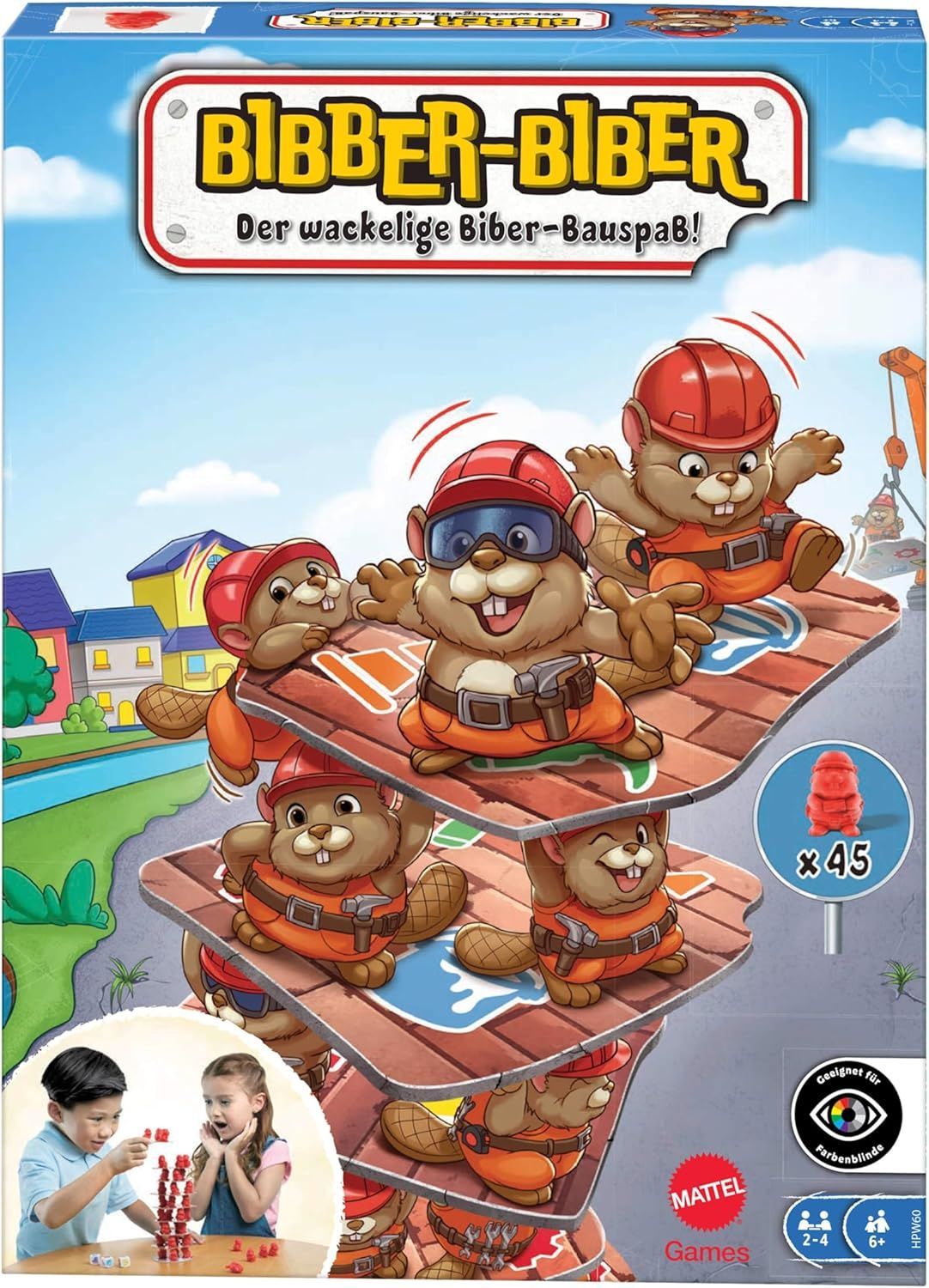 Mattel HPW60 - Bibber Biber - Der wackelige Biber-Bauspaß! Mattel HPW60 - Bibber Biber - Der wackelige Biber-Bauspaß!