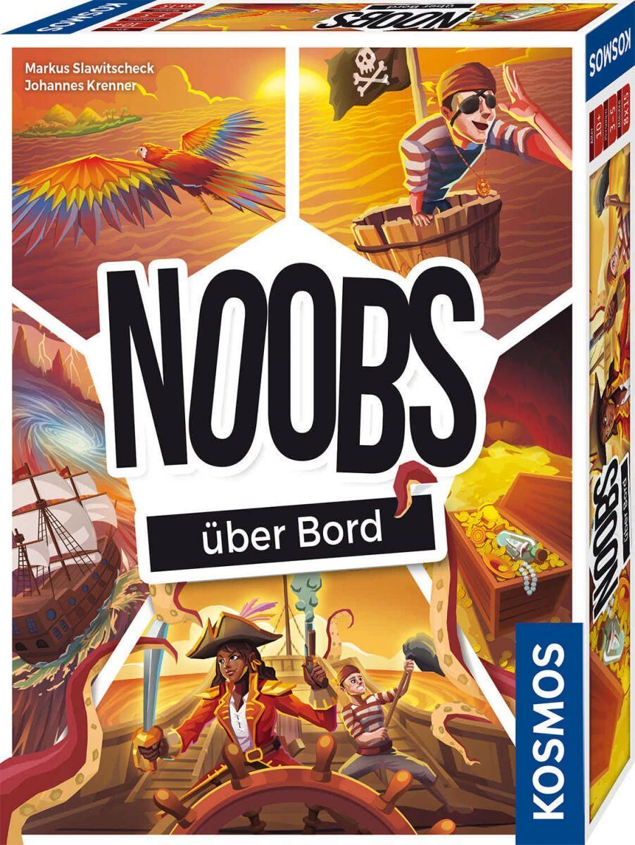 Kosmos - Kartenspiel - Noobs über Bord - Reisespiel, Mitbringsel