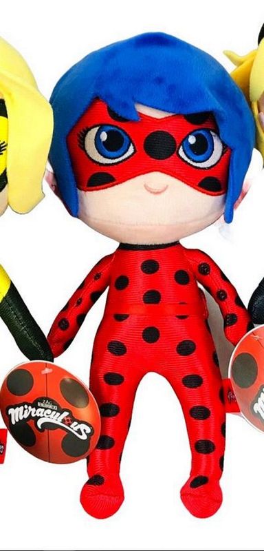 Miraculous Kuscheltier ca. 30 cm - Plüschtier Ladybug rot