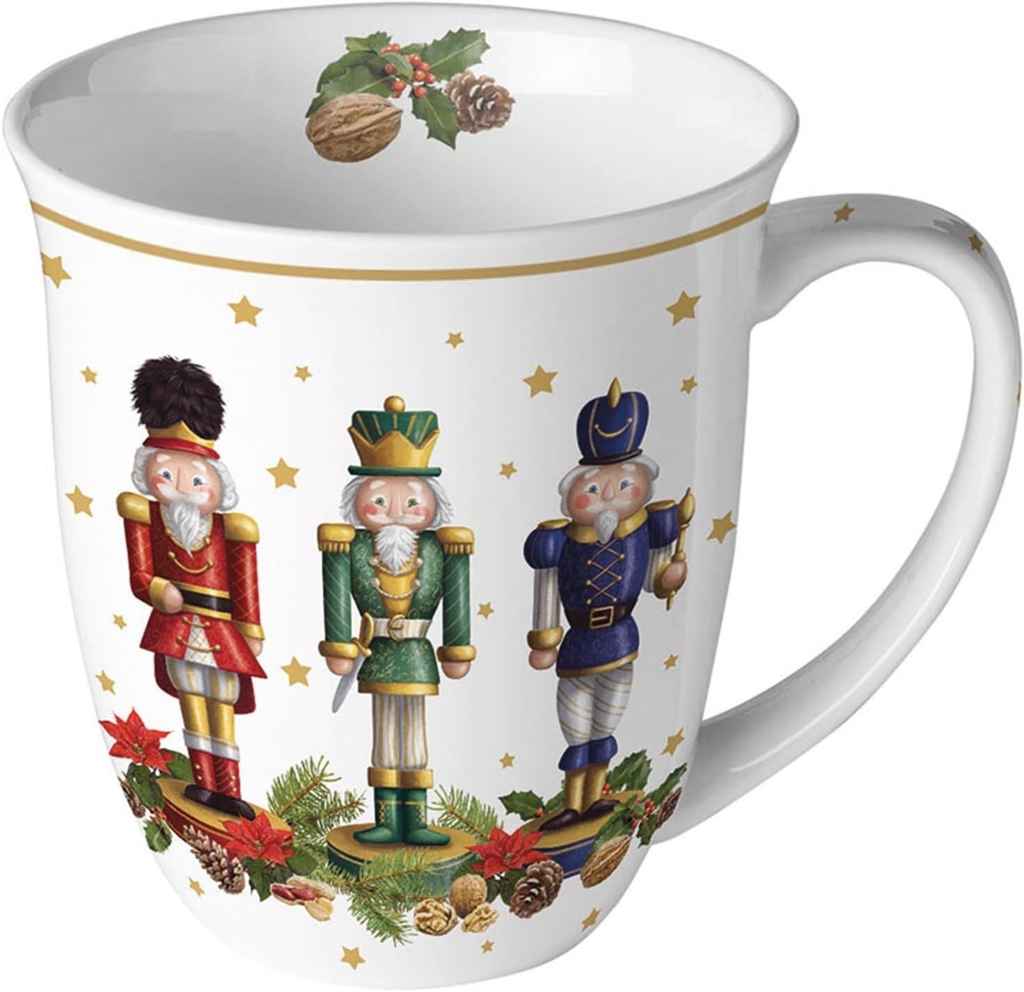 Ambiente Becher Nussknacker mit Bart - Mug 0.4 L Bearded nutcracker - Henkelbecher