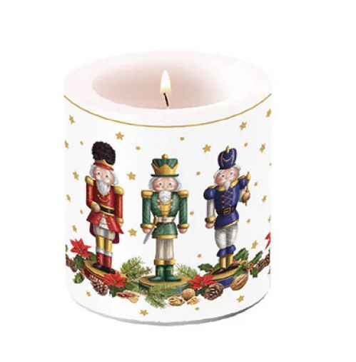 Ambiente Kerze - Bart Nutcracker - dekorative Weihnachtskerze,  Nussknacker-Motiv Candle small Bearded nutcracker