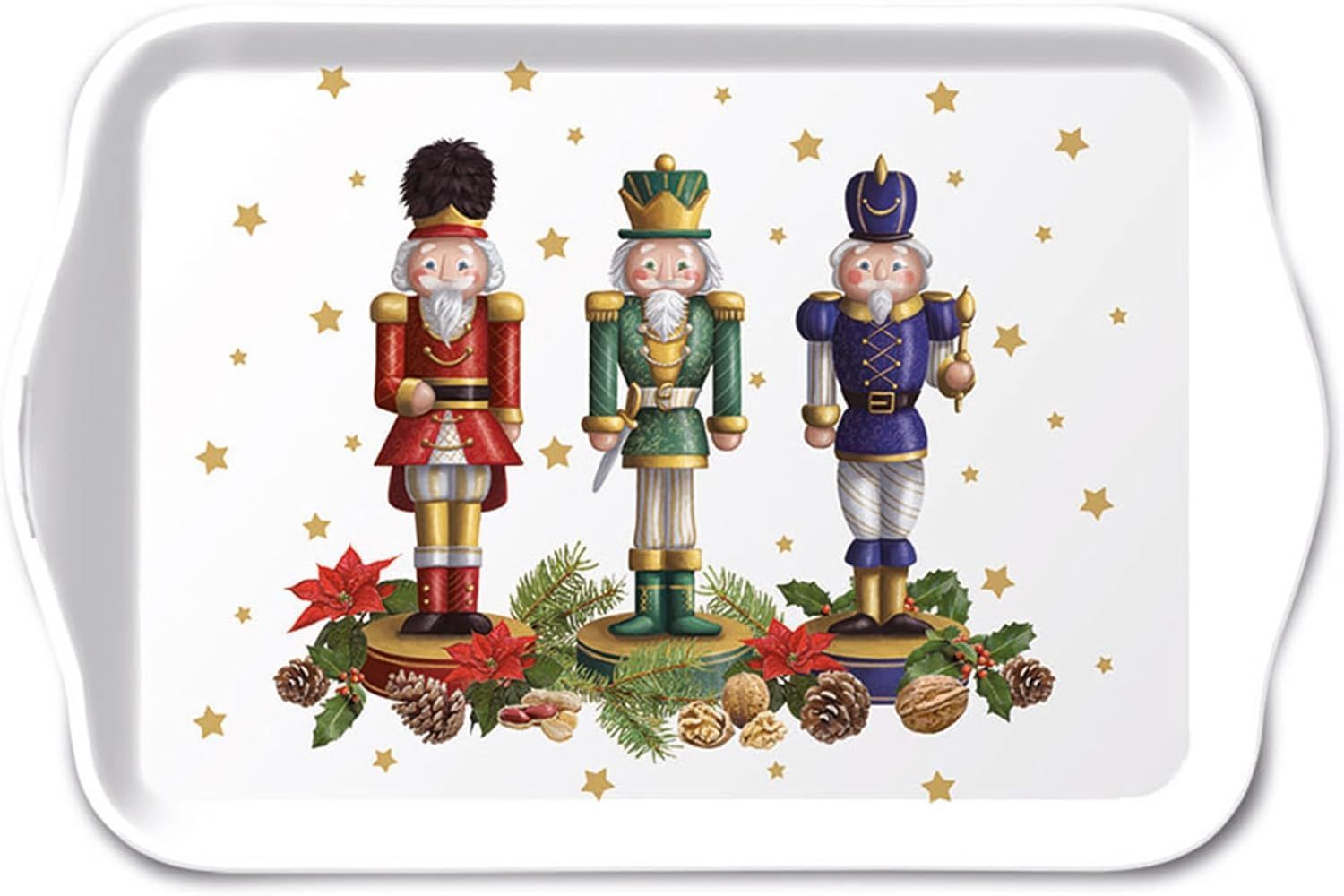 Melamin-Tablett 13 x 21 cm „Nussknacker mit Bart“ - Tray melamine 13x21 cm Bearded nutcracker