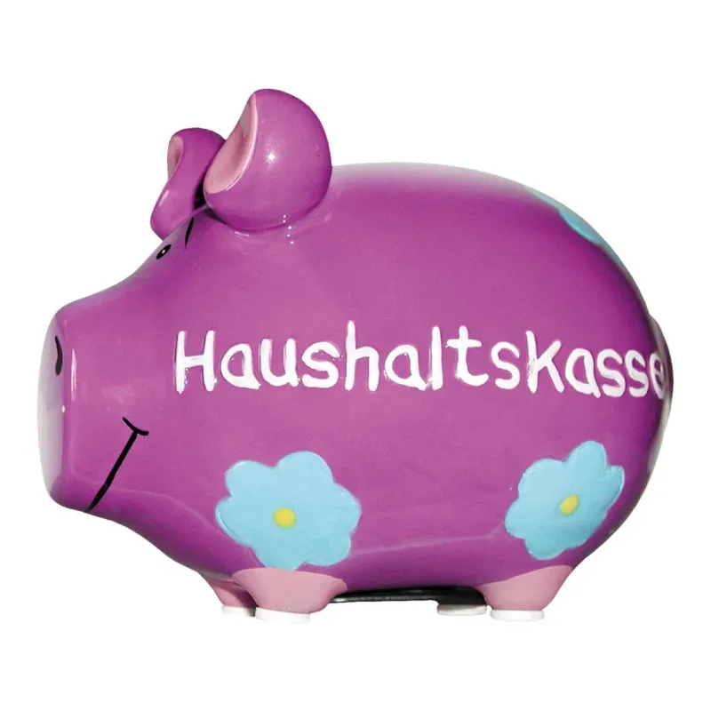 Sparschwein Company Sparschwein Sparschwein Company Sparschwein "Haushaltskasse" aus Keramik (B/H/T) 12,5x9x9cm Kleinschwein