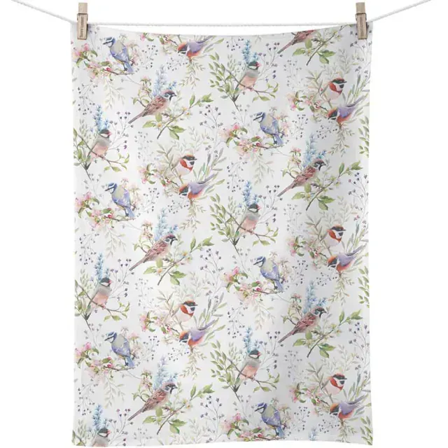 Ambiente Geschirrtuch Busy Birds 50 × 70 cm – 100 % Baumwolle – Vogelmotiv Ambiente Geschirrtuch Busy Birds 50 × 70 cm – 100 % Baumwolle – Vogelmotiv