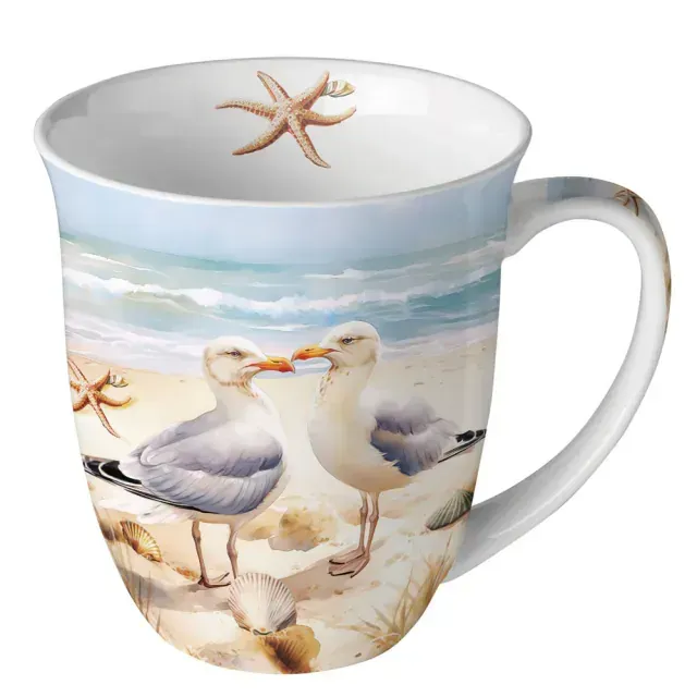 Ambiente Tasse „Seagulls“ 0,4 L – Vogel, Möwenmotiv, Tiere, Maritim - Strand Ambiente Tasse „Seagulls“ 0,4 L – Vogel, Möwenmotiv, Tiere, Maritim - Strand
