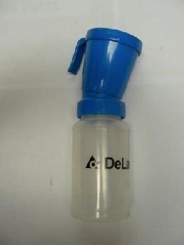 DeLaval Zitzentauchflasche blau/transparent