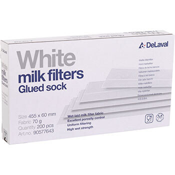 DeLaval Milchfilter weiss   ,Milchfilter 70g weiss 455x60 gekl. Q200