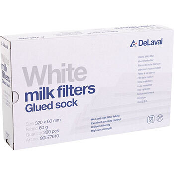 DeLaval Milchfilter weiss ,  Milchfilter 60g weiss 320x60 gekl. 200St
