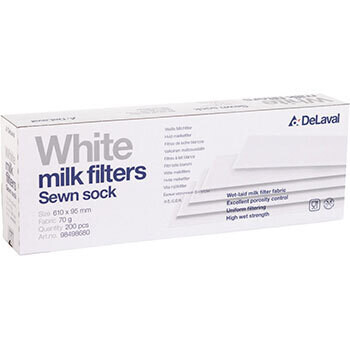 DeLaval Milchfilter weiss  ,Milchfilter 70g weiss 610x95 genäht Q200