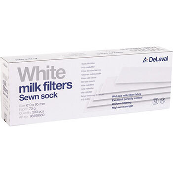 DeLaval Milchfilter weiss ,Milchfilter 70g weiss 610x95 genäht Q200