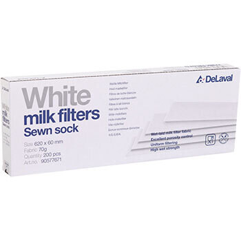 DeLaval Milchfilter weiss ,Milchfilter 70g weiss 620x60 genäht Q200