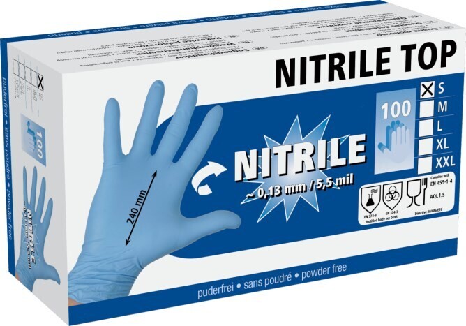Einmalhandschuh Nitrile Top Größe 7,5-8 / M Einmalhandschuh Nitrile Top Größe 7,5-8 / M