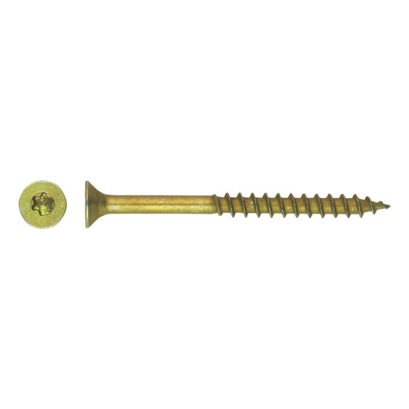 RECA Spanplattenschraube Senkkopf gevz, TX 25 5,0 x 60/36
Teilgewinde, 200St