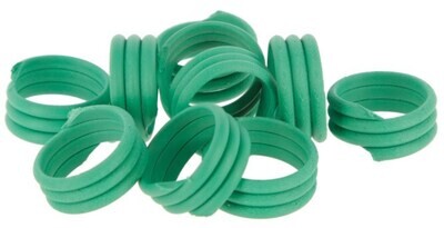Spiralring, grün