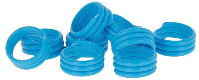 Spiralring, blau
