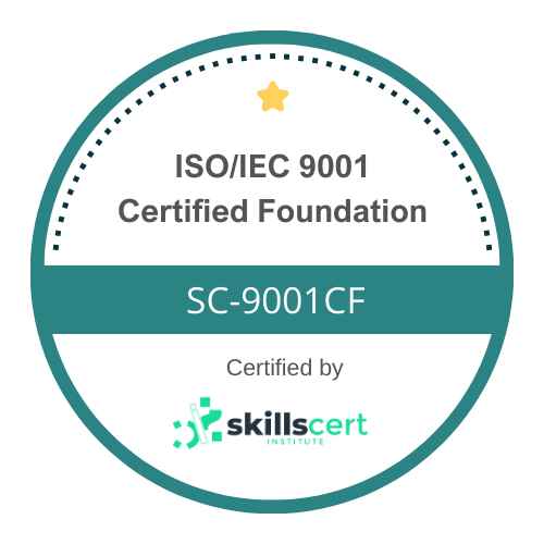 ISO/IEC 9001 Certified Foundation SC-ISO9001F