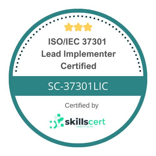 ISO/IEC 37301 Lead Implementer Certified  SC-37301LIC