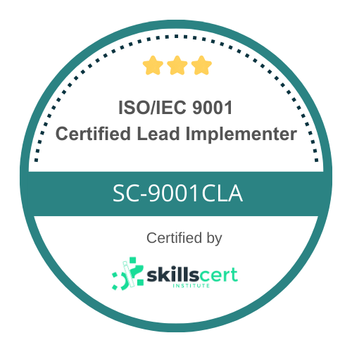 ISO 9001 Certified Lead Implementer  SC-9001CLI