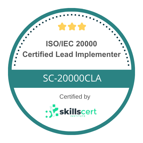 ISO/IEC 20000 ITSM Certified Lead Implementer SC-20000CLI