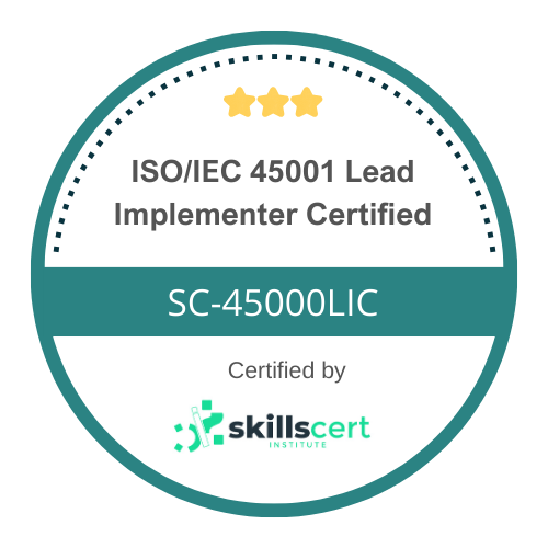 ISO/IEC 45001 Lead Implementer Certified  SC-45001LIC