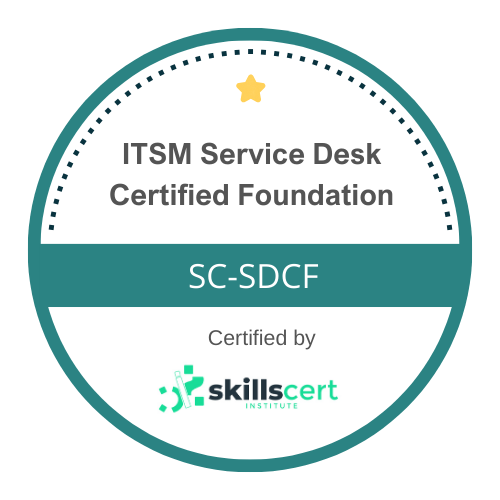 ITSM Service Desk Certified Fundation SC-ITSMSDCF