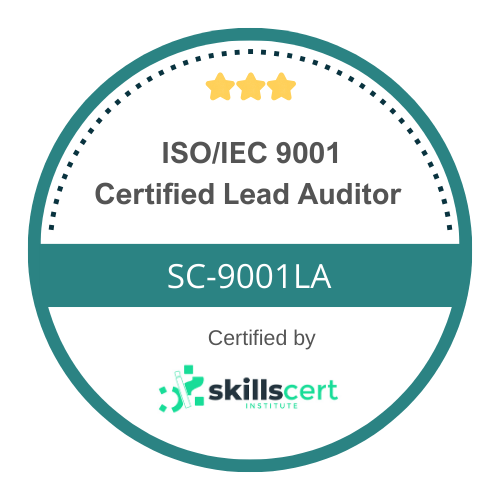 ISO 9001 Certified Lead Auditor  SC-9001CLA