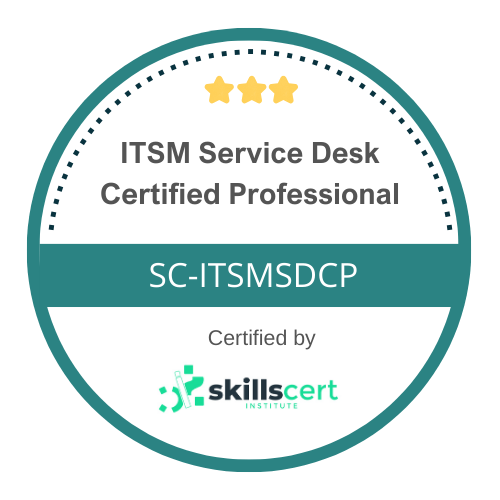 ITSM  Service Desk Certified Professional  SC-ITSMSDCP